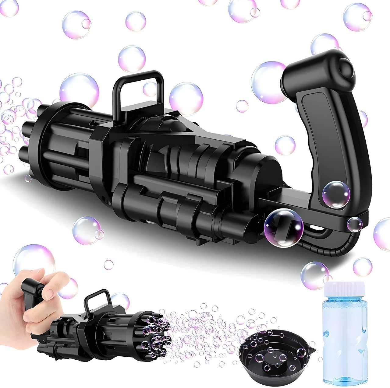 8-Hole Automatic Gatling Bubble Gun