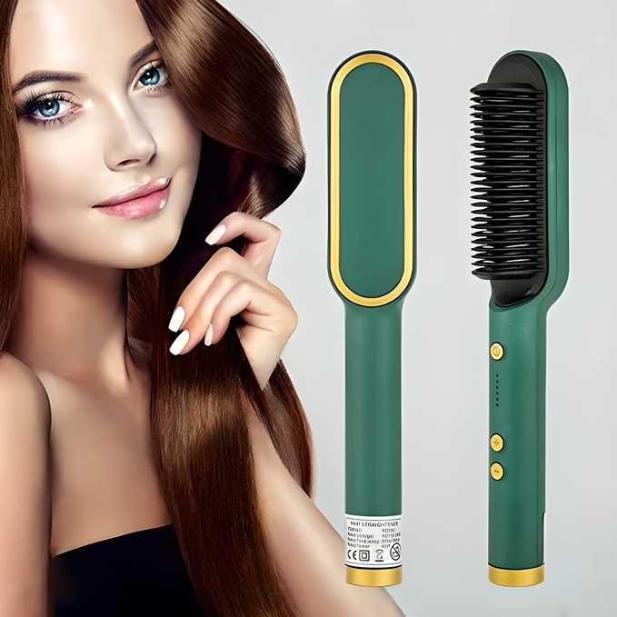 3-in-1 Electric Hair Straightener & Styling Brush