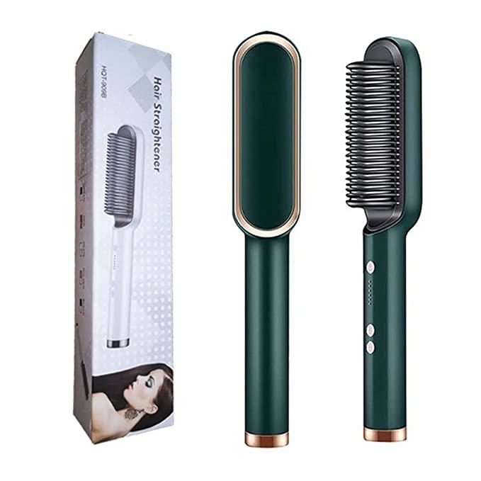 3-in-1 Electric Hair Straightener & Styling Brush