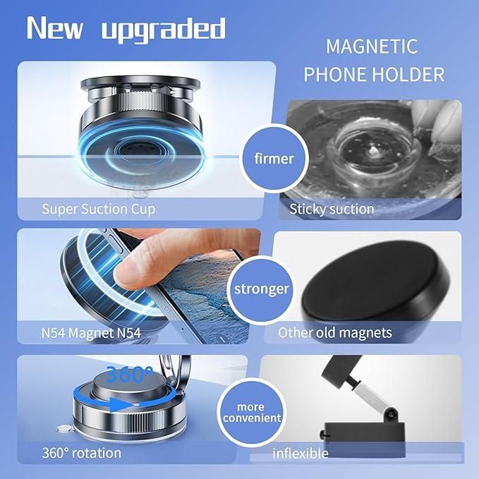 Vacuum Magnetic Phone Holder
