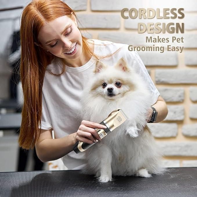 Cordless Pet Grooming Trimmer Set