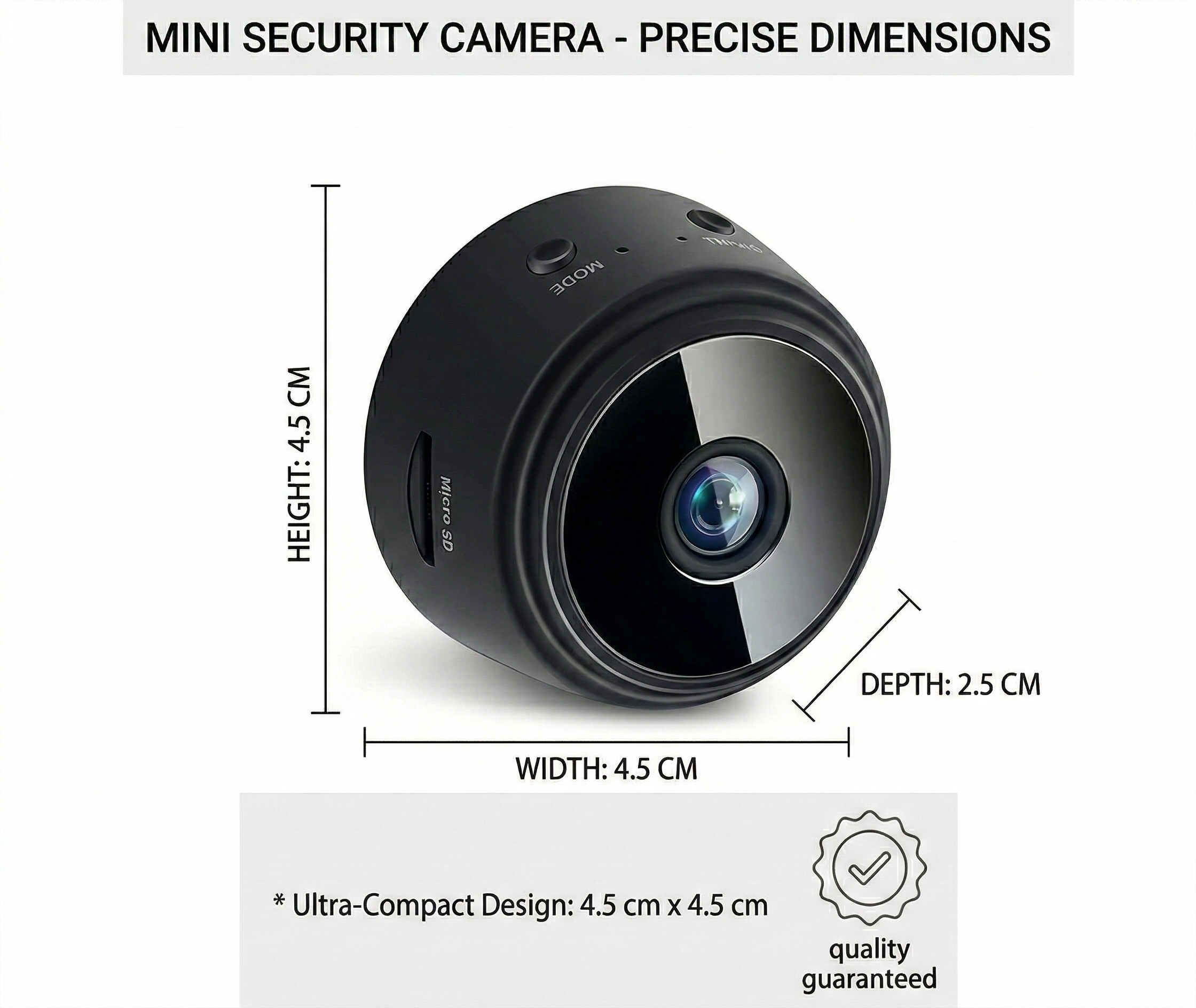 Smart Mini WiFi Security Camera – 24/7 Wireless Surveillance